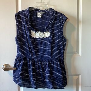 Vintage girls from savoy sailor peplum top